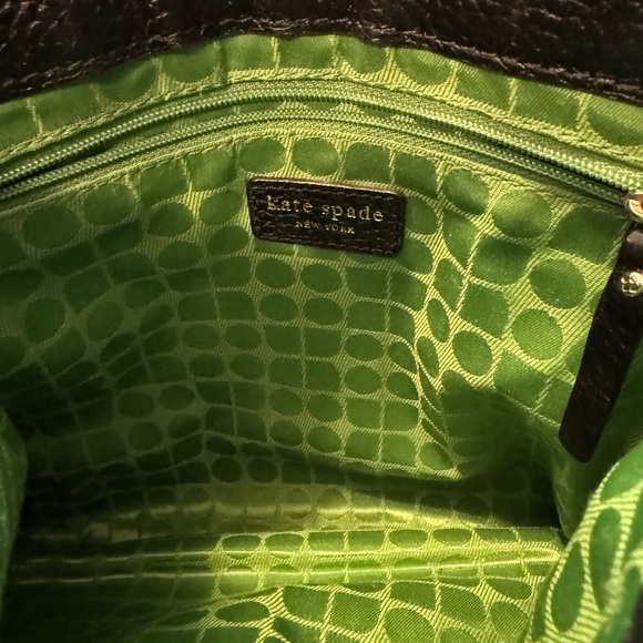 Kate Spade Black Hobo Embossed Shoulder Bag with Kate Spade Pink Drawstring Bag - Picture 8 of 12